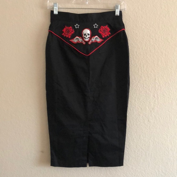 Hell Bunny Midi Skirt - Picture 4 of 7